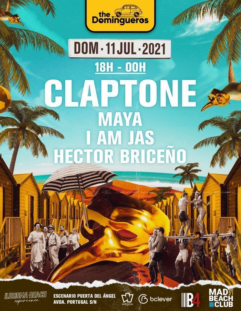 Claptone será el cabeza de cartel este 11 de julio en The Domingueros