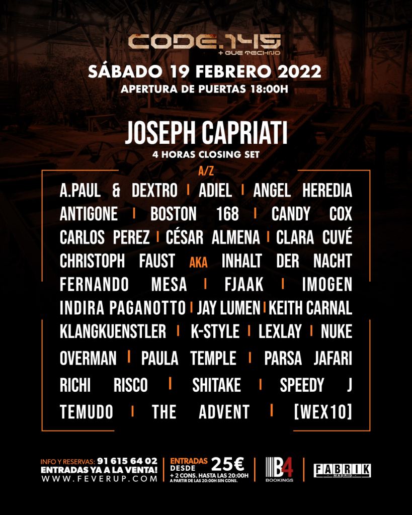 Cartel CODE 145 en Fabrik