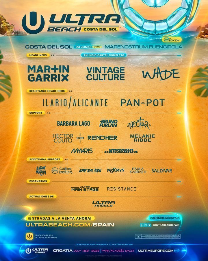 Line up ultra costa del sol 2023
