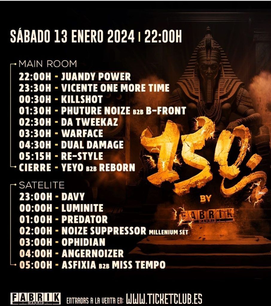 Horarios 150 enero 2024 Fabrik