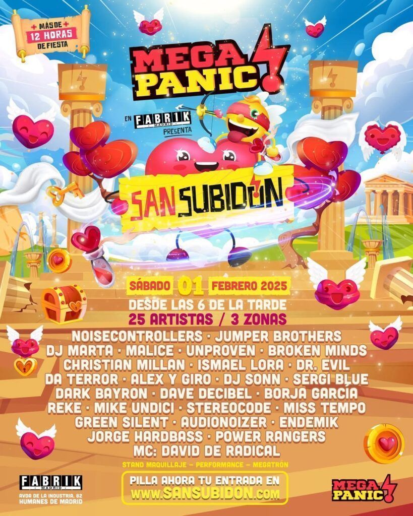 Cartel Megapanic Sansubidón en Fabrik  