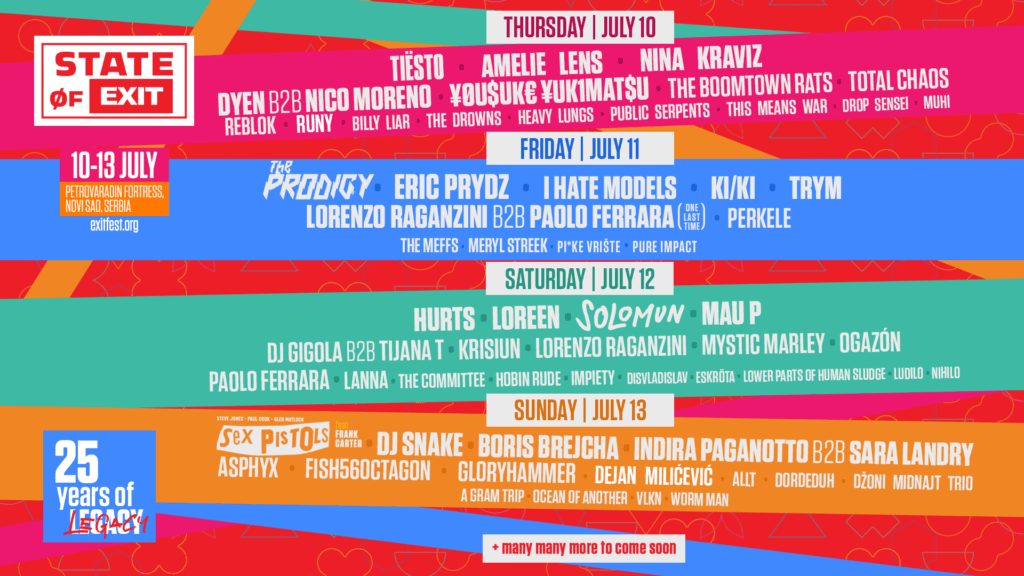 EXIT festival cartel 2025