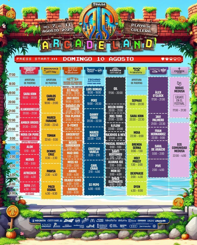 horarios domingo