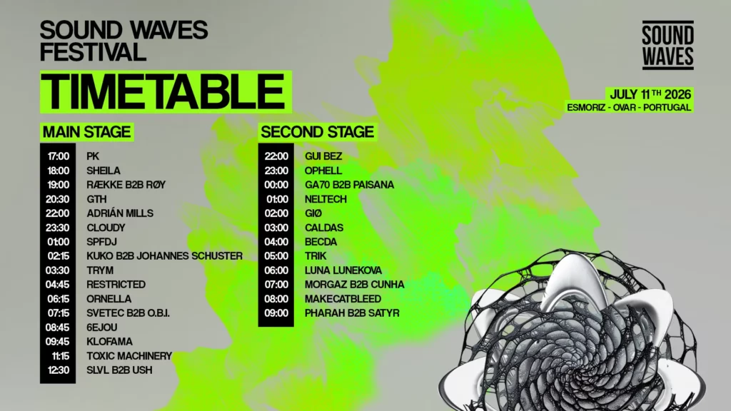 Horario Sound Waves 2026